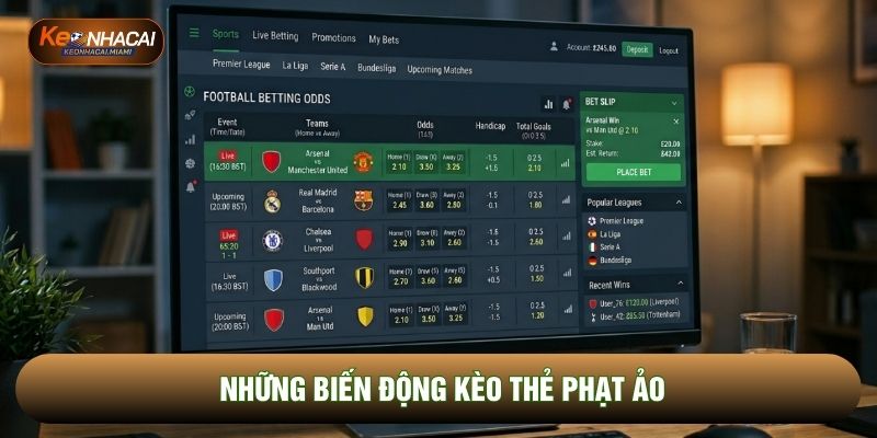 Những biến động kèo thẻ phạt ảo